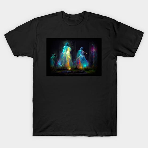 Standing stone fairies 8 T-Shirt by fairyfreak